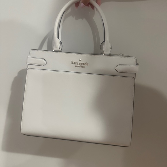 Kate Spade White Satchel with Top Handles - Picture 1 of 2
